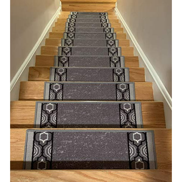 Indoor Non Slip Carpet Stair Treads 8.5/"x26/" Sets of 7 and 13